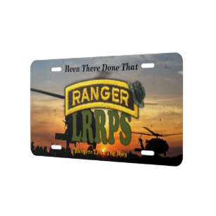 army airborne rangers lrrps veterans vets license plate