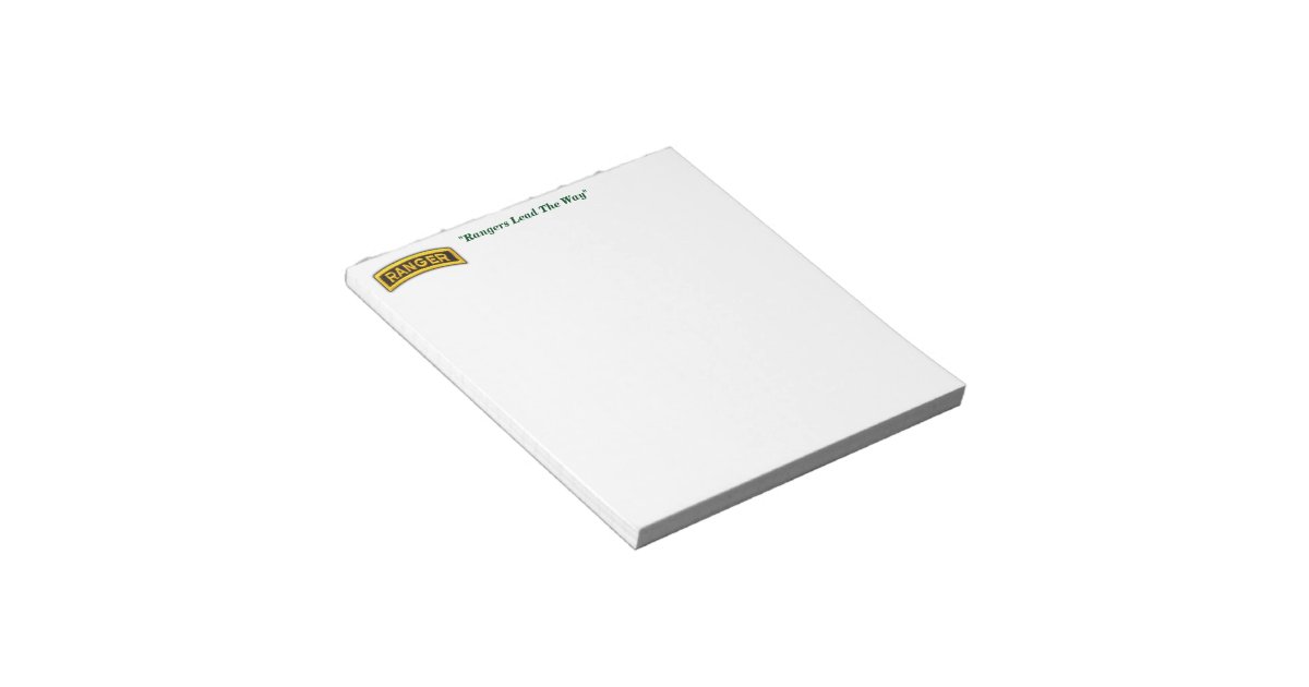 Army Airborne Rangers Veterans Vets LRRP Notepad | Zazzle