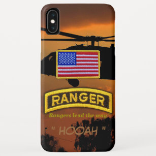 Army airborne rangers veterans vets tab iPhone XS max case