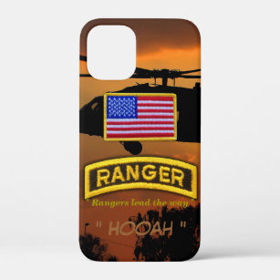 Army airborne rangers veterans vets tab iPhone 12 mini case
