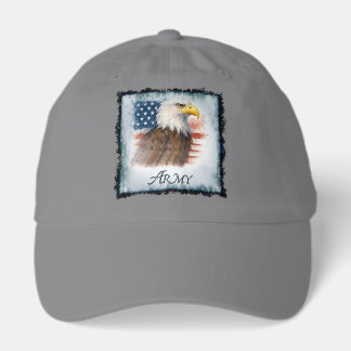 Army American Flag & Eagle Hat
