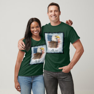 Army American Flag & Eagle T-Shirt