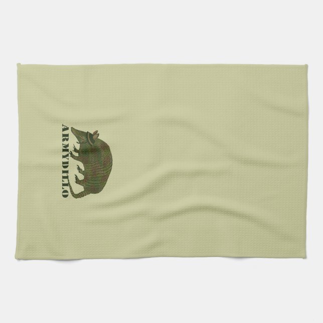 Army Armadillo Item Kitchen Towel (Horizontal)