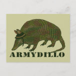 Army Armadillo Item Postcard at Zazzle