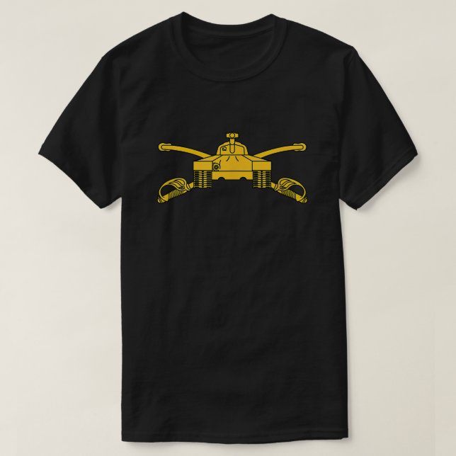 Army Armor Branch U.S. Military Tanker Insignia T-Shirt (Design Front)