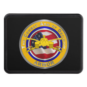 Army Armor Veteran Hitch Cover