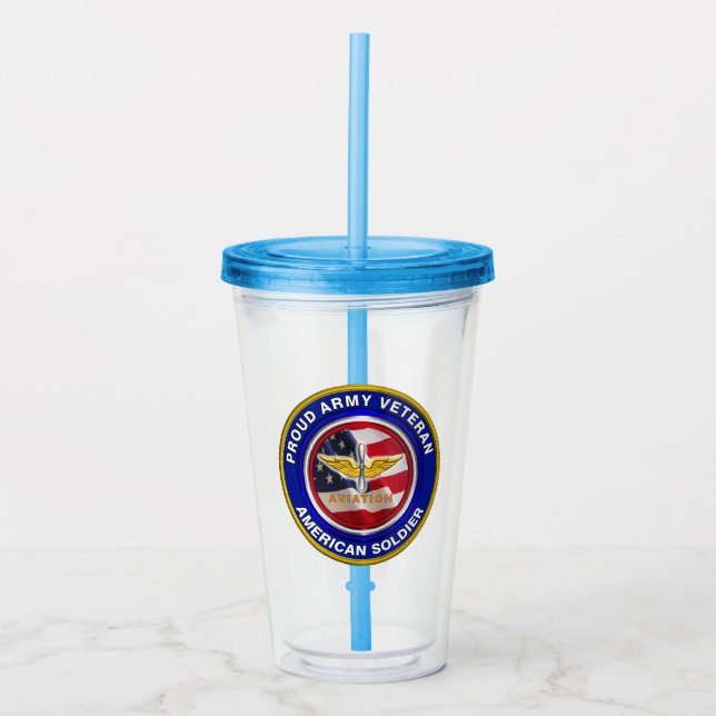Army Aviation Acrylic Tumbler (Front)