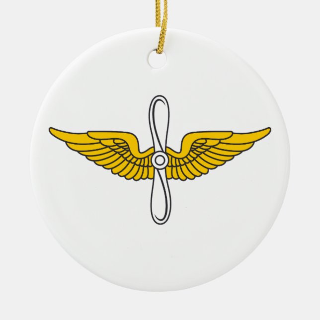 ARMY AVIATION CERAMIC ORNAMENT (Front)