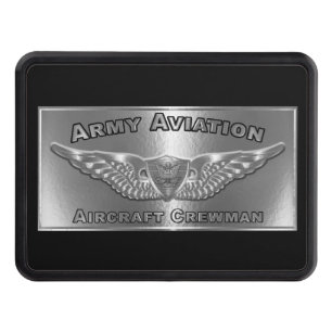 Army Aviation Crewman Badge Hitch Cover