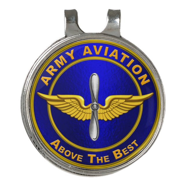 Army Aviation  Golf Hat Clip (Front)