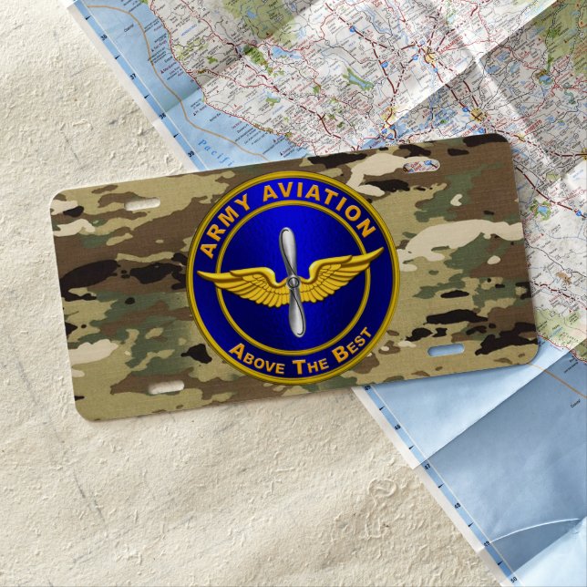Army Aviation  License Plate (In Situ)