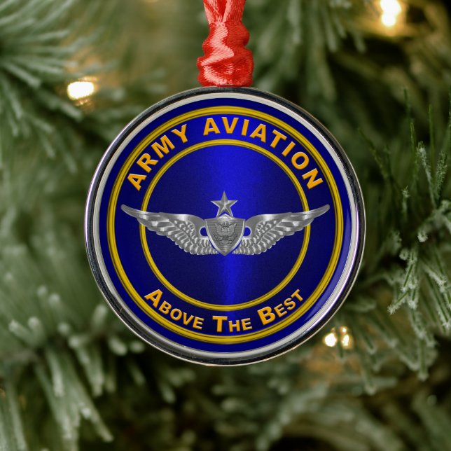 ARMY AVIATION METAL ORNAMENT (Tree)