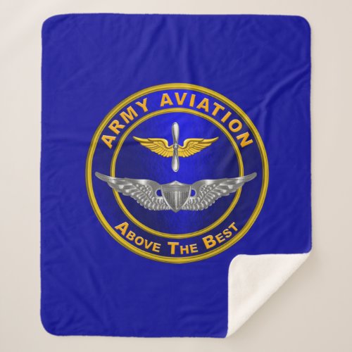 Army  Aviation Wings   Sherpa Blanket