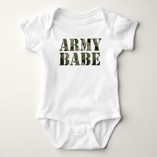 Army Babe Baby Bodysuit