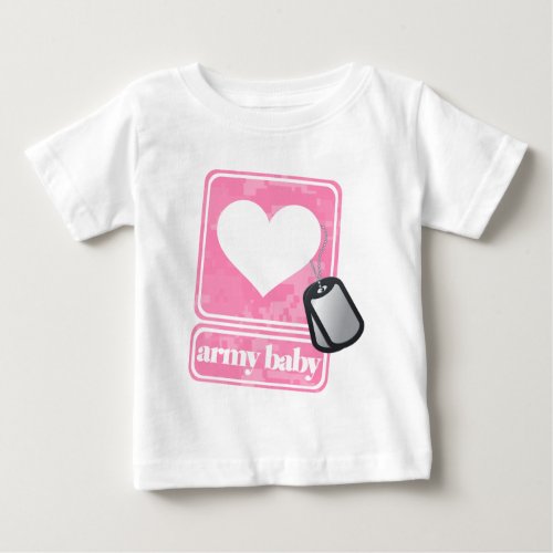 Army Baby girl Baby T_Shirt
