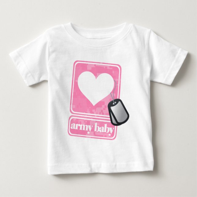 Army Baby (girl) Baby T-Shirt (Front)