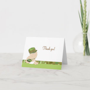Army Baby Military Folded Thank you notes