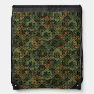 Army Barracks Drawstring Bag