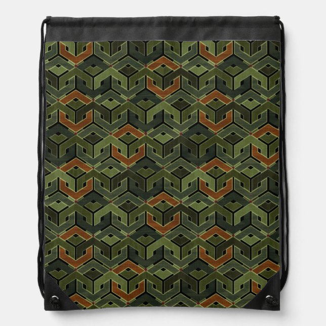 Army Barracks Drawstring Bag (Front)