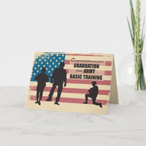 Army Basic Training Graduation Military Soldiers Card