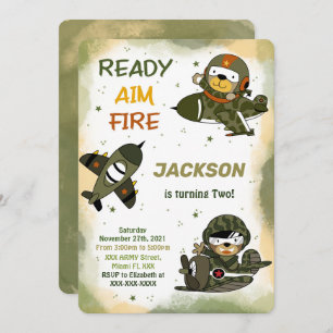 Army Birthday Invitations