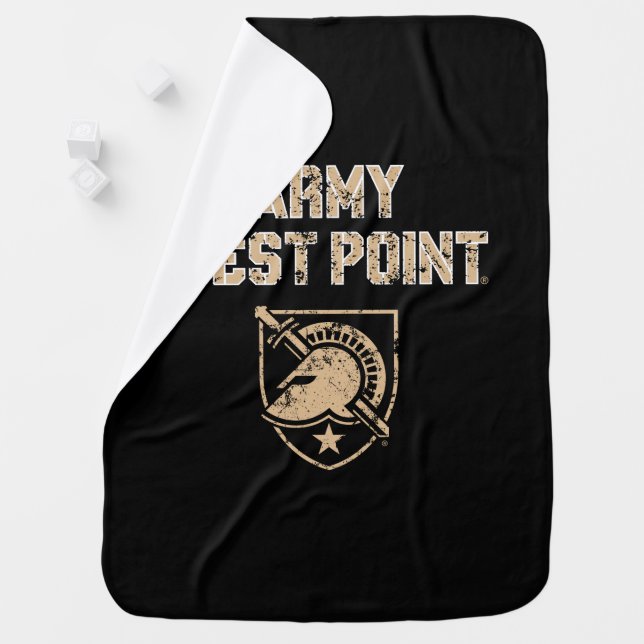 Army Black Knights Baby Blanket (In Situ)