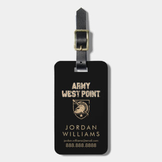 Army Black Knights Distressed Luggage Tag