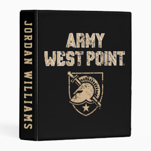 Army Black Knights Distressed Mini Binder