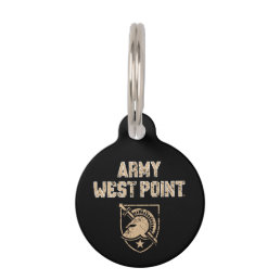 Army Black Knights Distressed Pet ID Tag