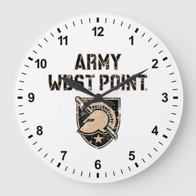 Army Black Knights Large Clock (Front)