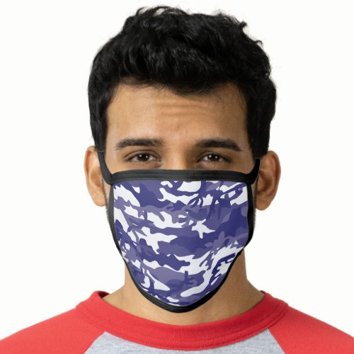 Army blue Camo Face Mask