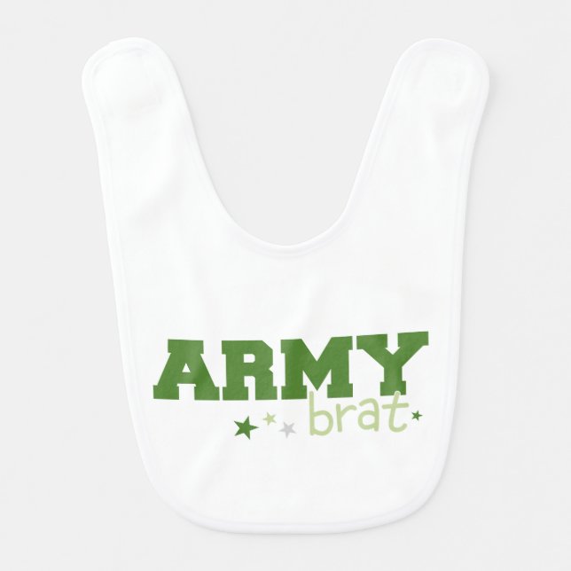 Army Brat Baby Bib (Front)