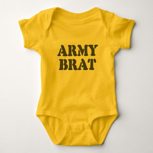 ARMY BRAT BABY BODYSUIT