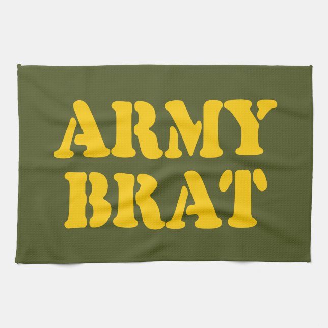 ARMY BRAT KITCHEN TOWEL (Horizontal)