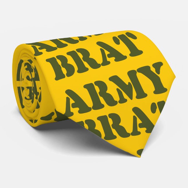ARMY BRAT NECK TIE (Rolled)