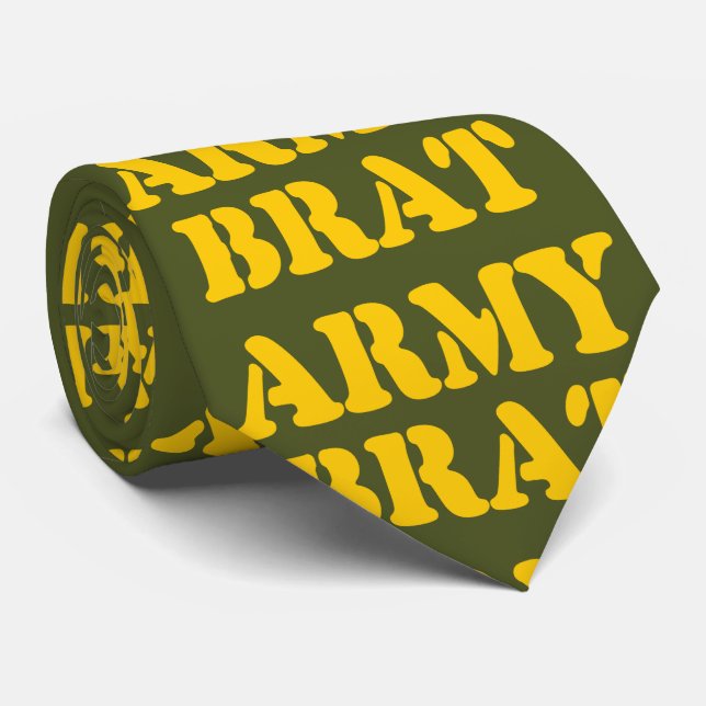 ARMY BRAT NECK TIE (Rolled)