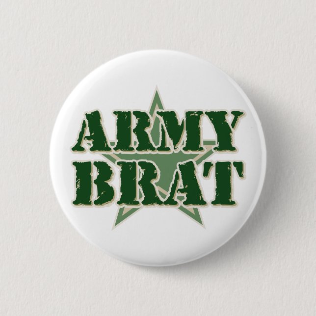 Army Brat Pinback Button (Front)