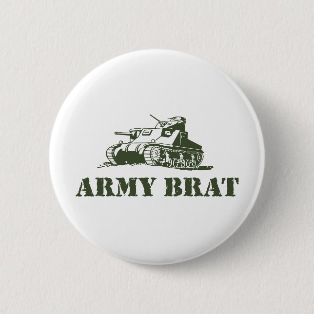 Army Brat Pinback Button (Front)