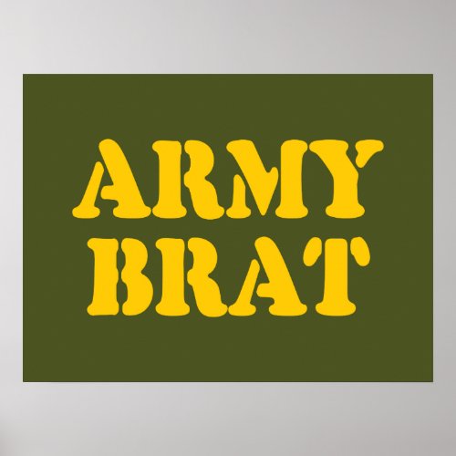 ARMY BRAT POSTER