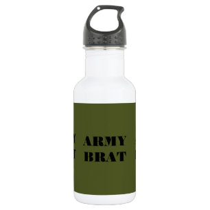 Army Brat Stainless Steel Water Bottle