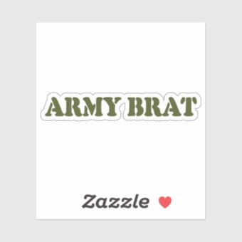 CafePress 'Army Brat Star' Oval Bumper Sticker / Decal - 4mil Vinyl, Durable Sun-Resistant | 3"x5" Or 4.5"x7.5" Sizes