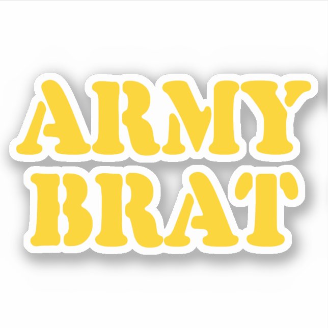 ARMY BRAT STICKER (Front)