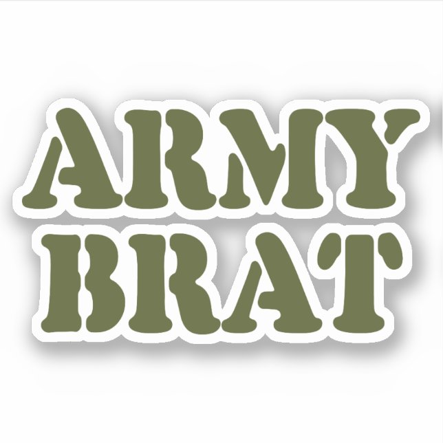 ARMY BRAT STICKER (Front)