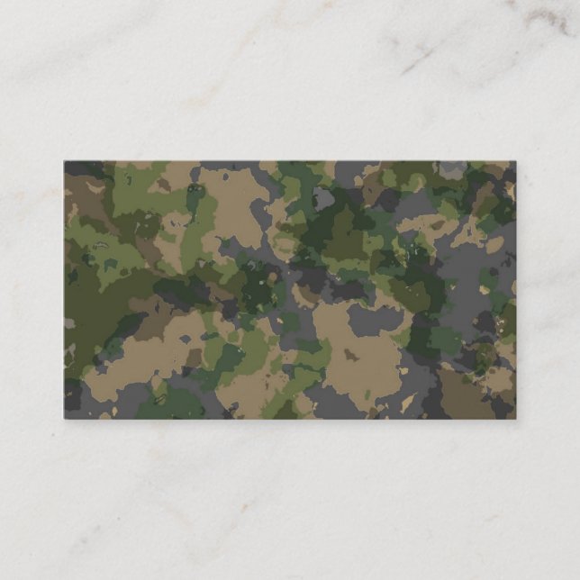 Army Camo Business Card (Front)
