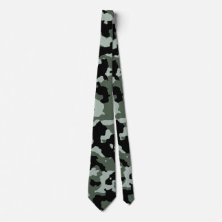 Army Camo Green Camouflage Neck Tie