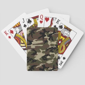 army camo pattern camouflage military poker cards