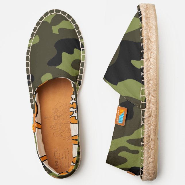 Army Camo Pattern Espadrilles (Side)