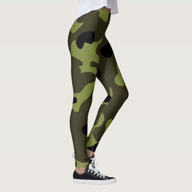 army print gym leggings