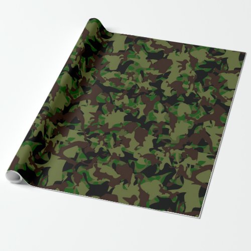 Army Camo Pattern Wrapping Paper