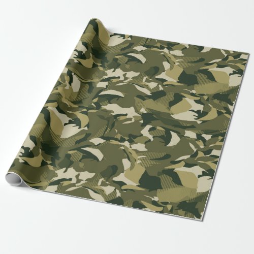 Army Camo Pattern Wrapping Paper